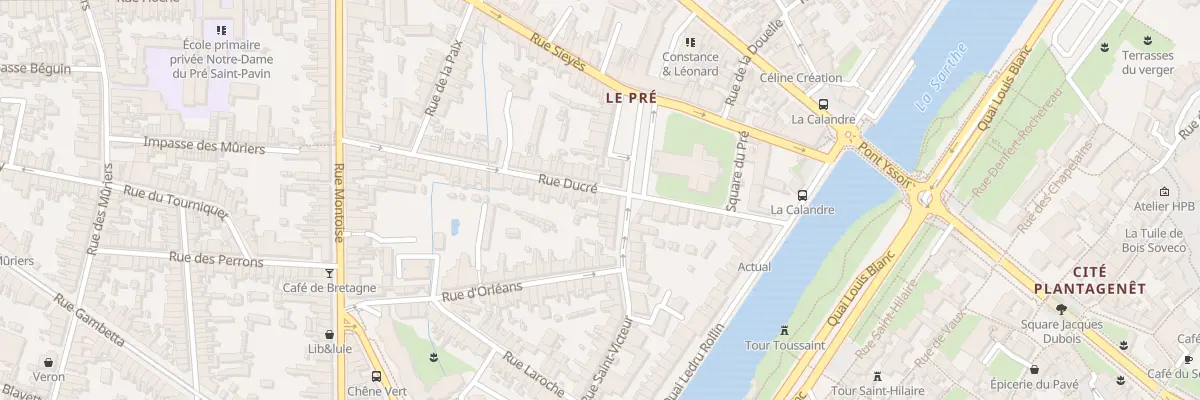 Plan du 19 Rue Ducre au Mans