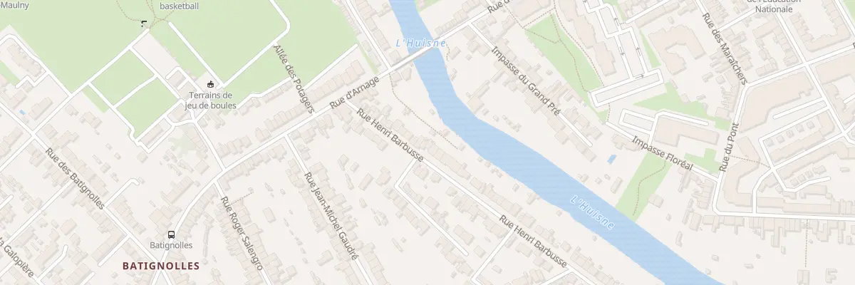 Plan du 23 Rue Henri Barbusse au Mans
