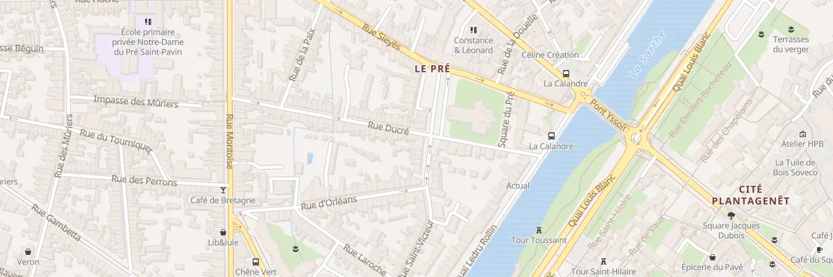 Plan du 17 Rue Ducre au Mans