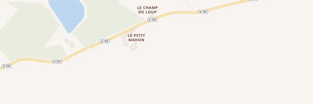 Plan du 46 Le Champ du Loup à Bursard