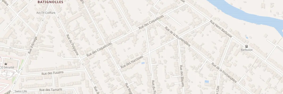 Plan du 14 Rue du Progrès au Mans