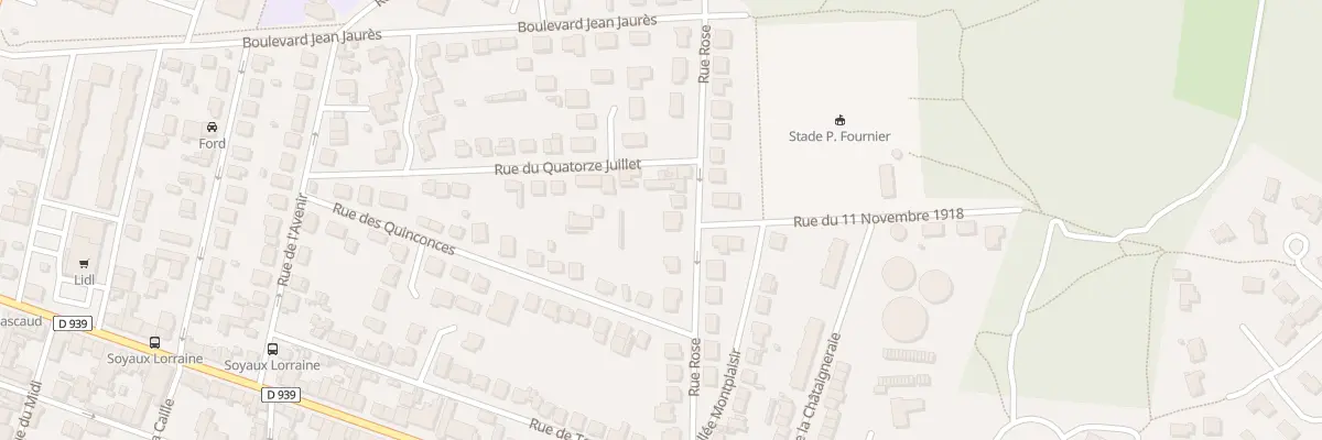 Plan du 18 Rue Rose à Soyaux