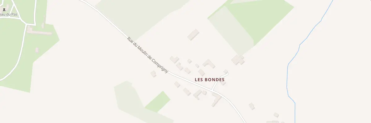 Plan du 2B Rue du Moulin de Comprigny à Beuxes