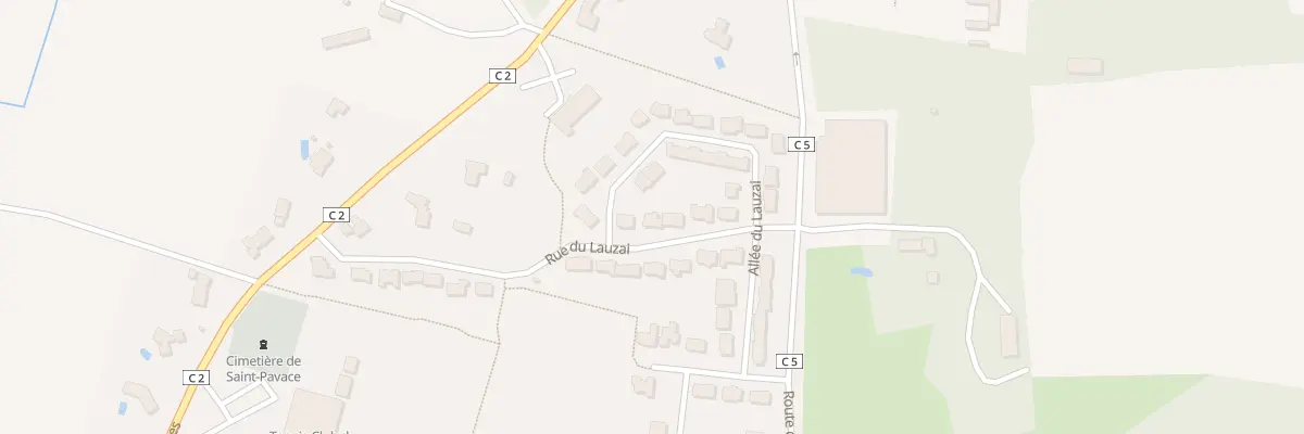 Plan du 9 Rue du Lauzai à Saint-Pavace