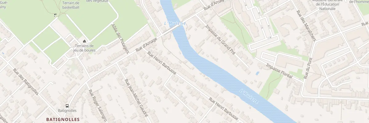 Plan du 11 Rue d’Arnage au Mans