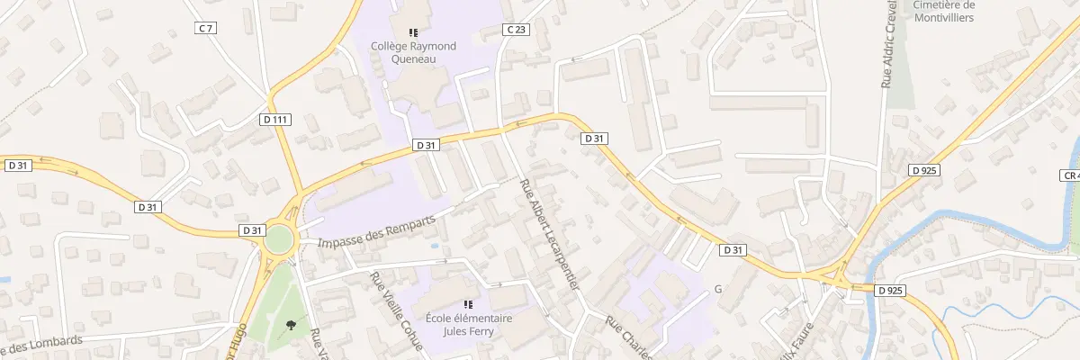 Plan du 20 Rue Albert Lecarpentier à Montivilliers