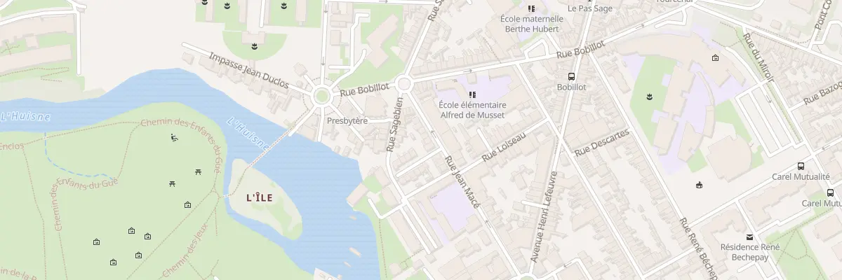 Plan du 10 Rue Jean Macé au Mans
