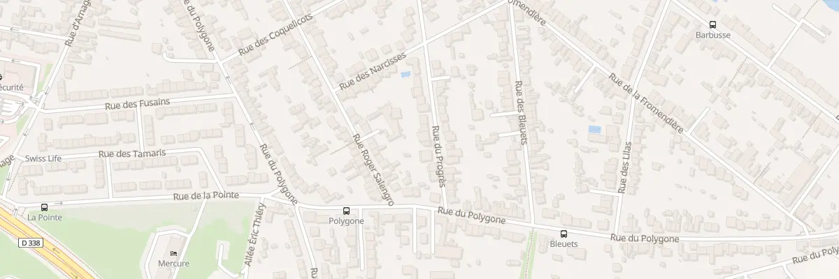 Plan du 50 Rue du Progrès au Mans
