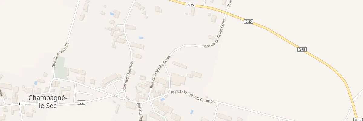Plan du 2 Rue du Marronnier à Champagné-le-Sec