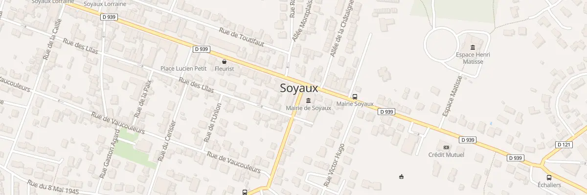 Plan du 1 Rue Aristide Briand à Soyaux
