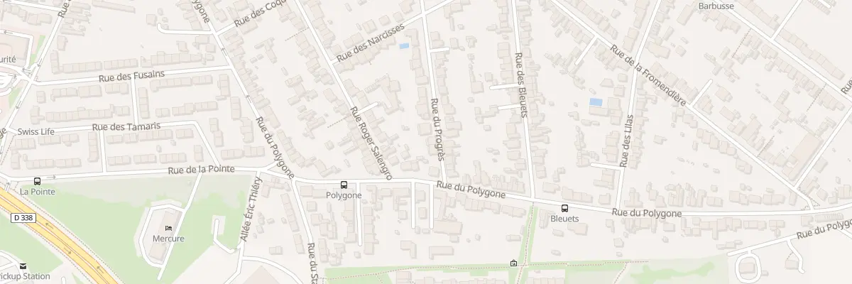 Plan du 68 Rue du Progrès au Mans