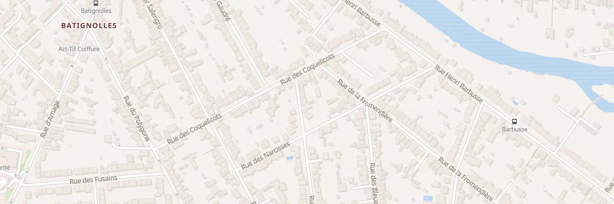Plan du 11 Rue du Progrès au Mans