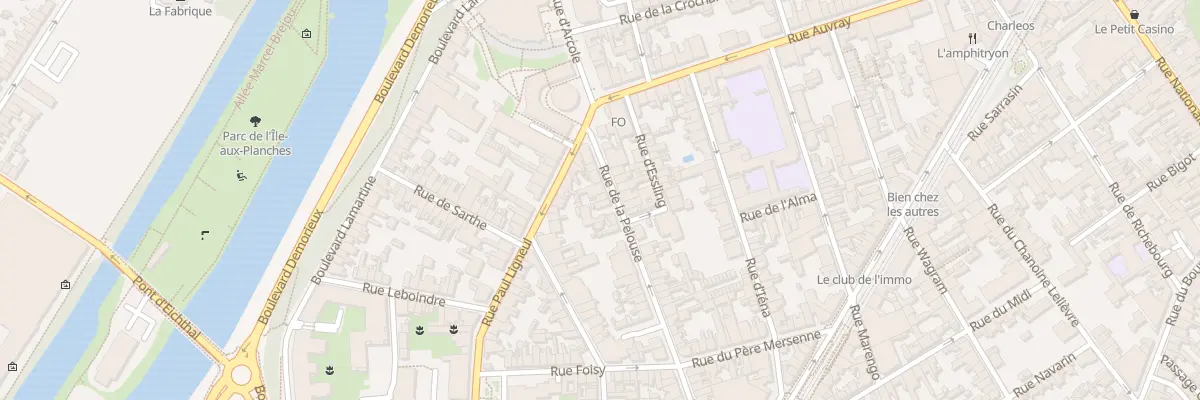 Plan du 6T Rue de la Pelouse au Mans