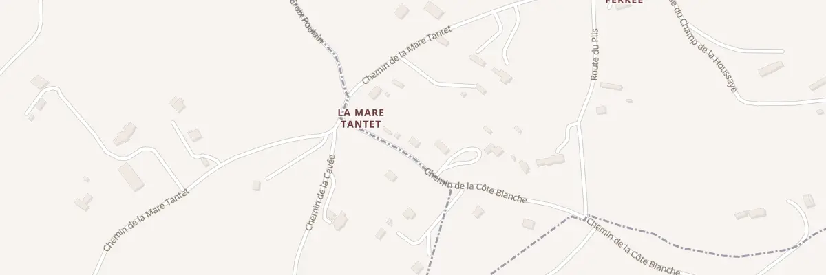 Plan du 95 Chem Cote Blanche à Pierrefitte-en-Auge