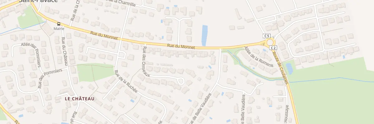 Plan du 52 Rue du Monnet à Saint-Pavace