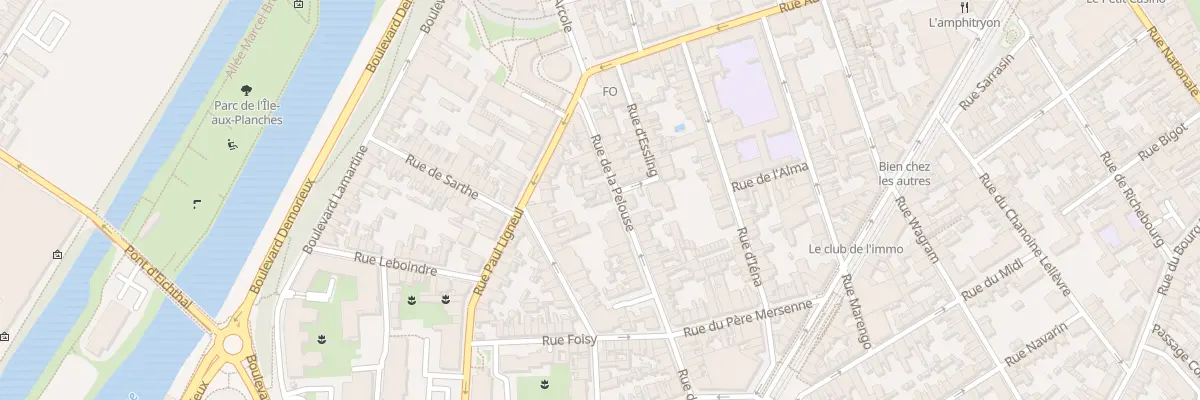 Plan du 26 Rue de la Pelouse au Mans