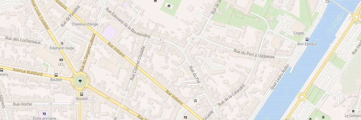 Plan du 77 Rue du Pré au Mans