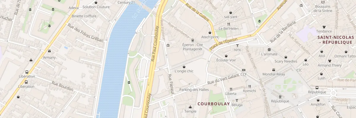 Plan du 21 Rue Pasteur au Mans