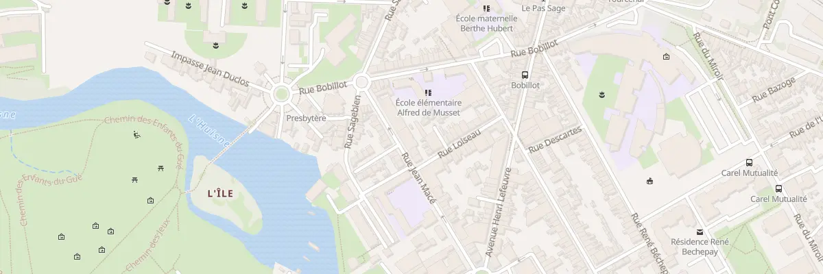 Plan du 17 Rue Jean Macé au Mans