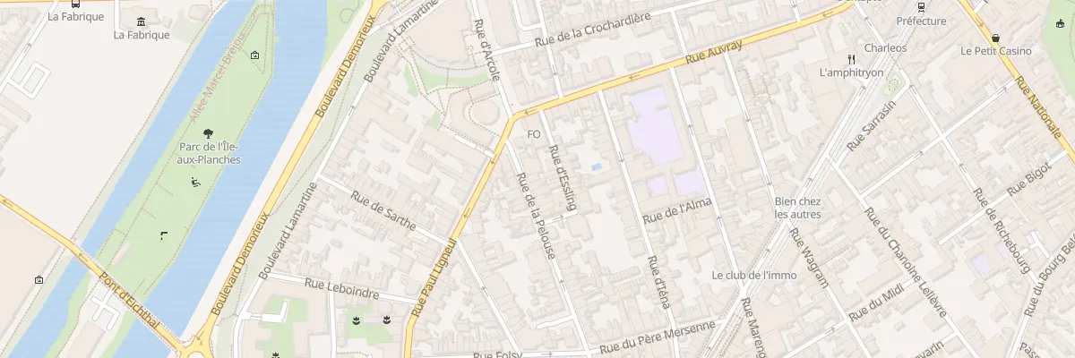 Plan du 3B Rue de la Pelouse au Mans
