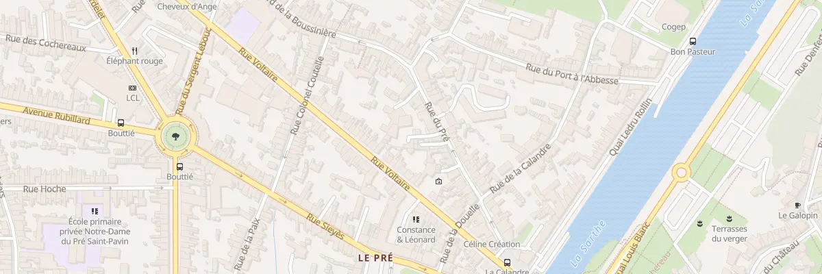 Plan du 59 Rue du Pré au Mans