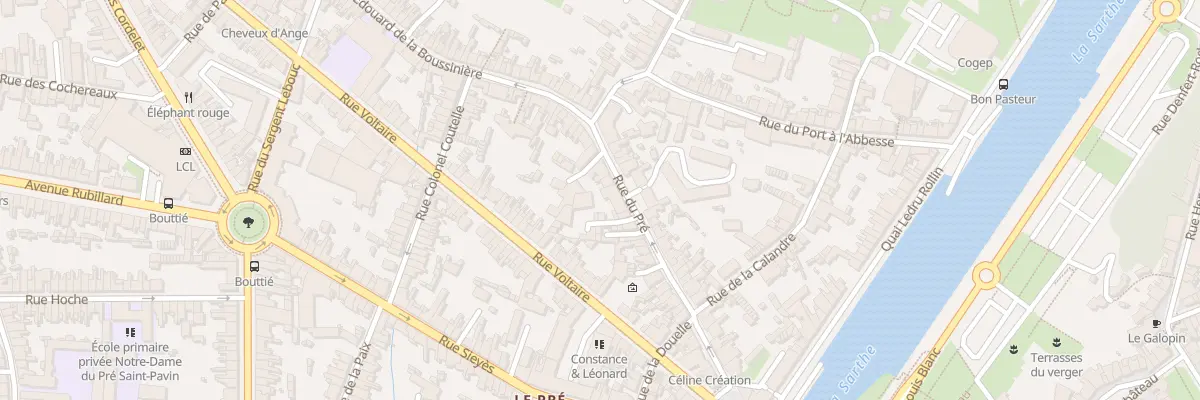 Plan du 63 Rue du Pre au Mans