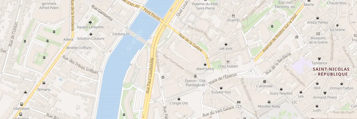 Plan du 40 Rue Gambetta au Mans