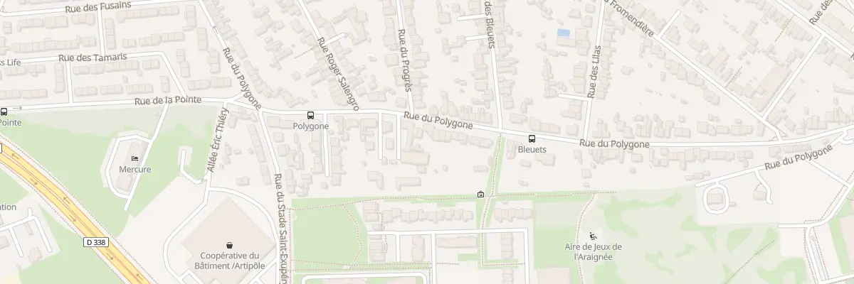 Plan du 94 Rue du Polygone au Mans