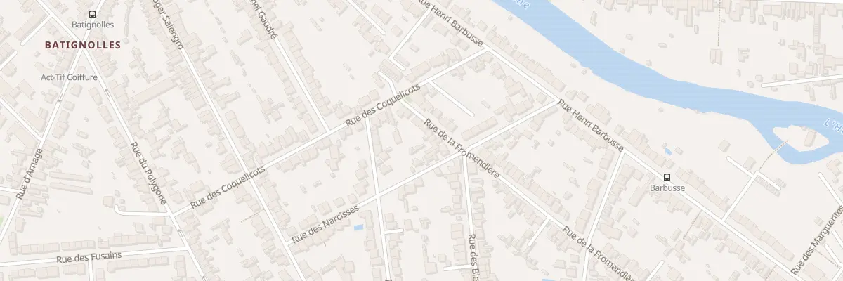 Plan du 18 Rue de la Fromendière au Mans