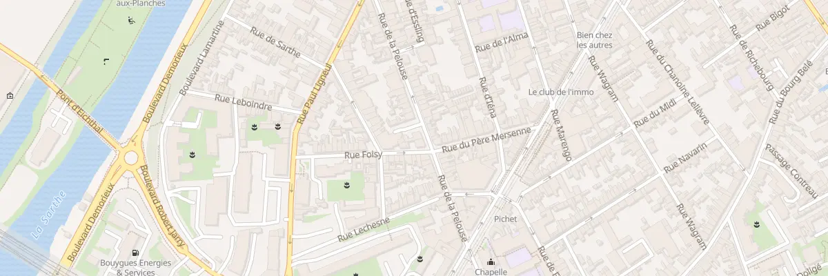 Plan du 56 Rue de la Pelouse au Mans