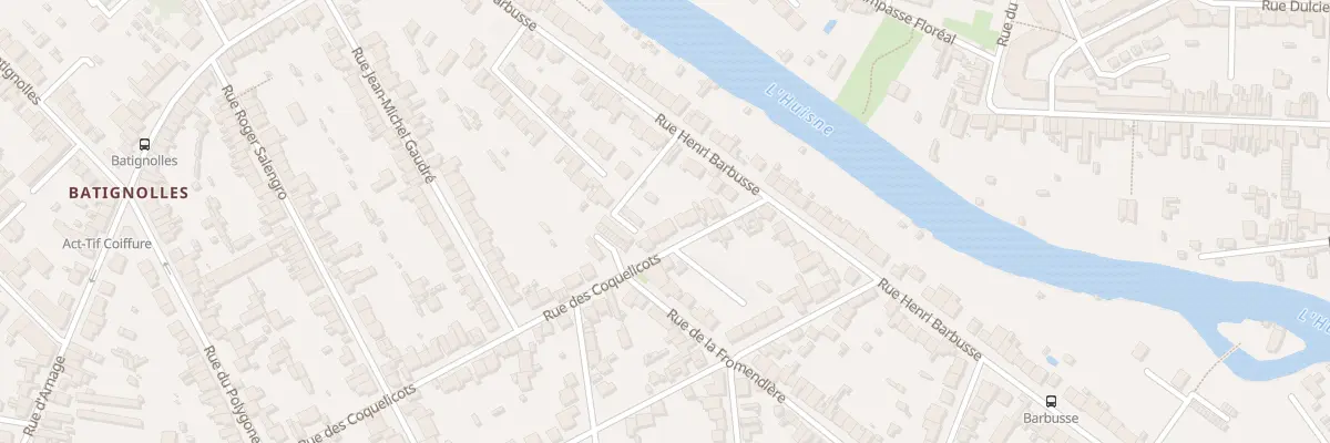 Plan du 20 Rue des Coquelicots au Mans