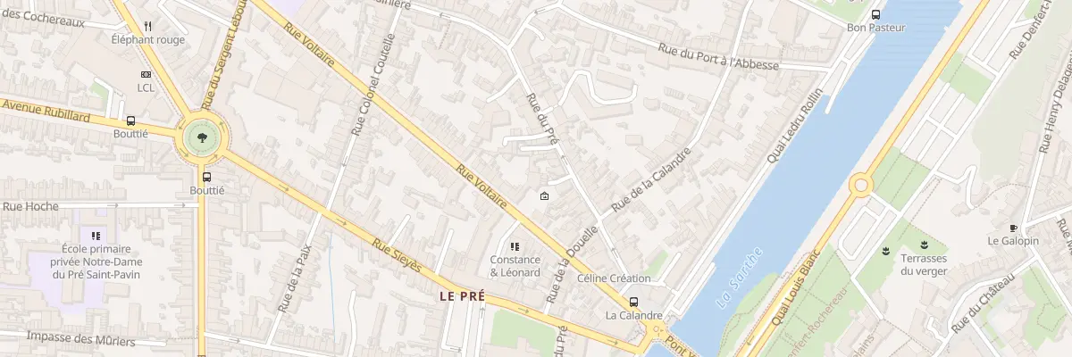 Plan du 43 Rue du Pré au Mans