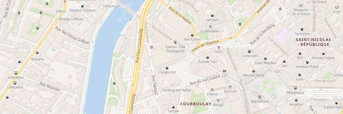 Plan du 10 Rue Hippolyte Lecornué au Mans