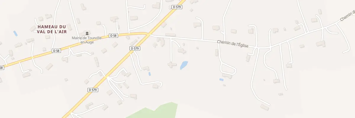 Plan du 2 Che de l’Église à Tourville-en-Auge