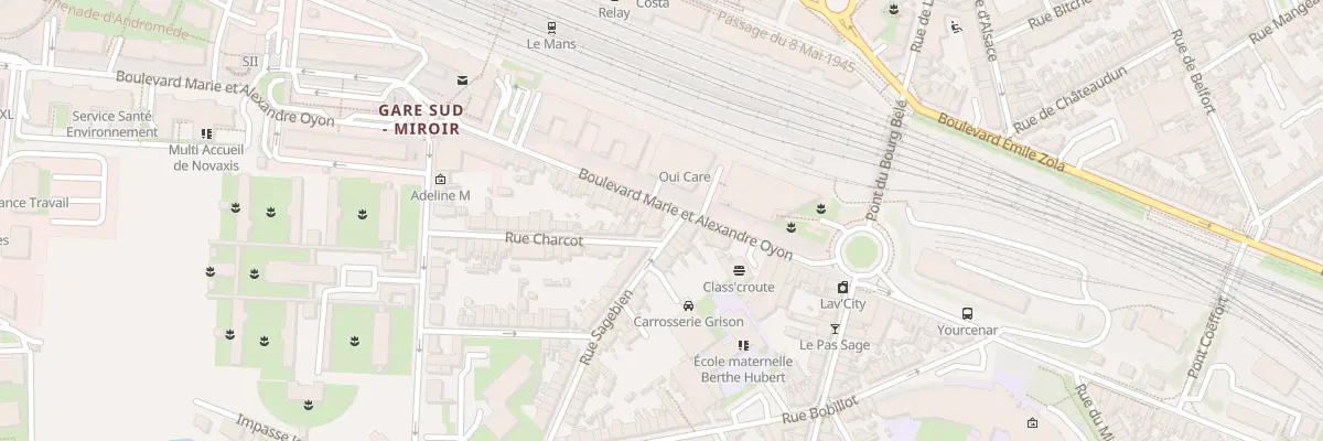 Plan du 2 Rue Sagebien au Mans