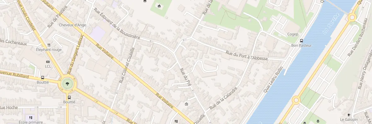 Plan du 66 Rue du Pré au Mans