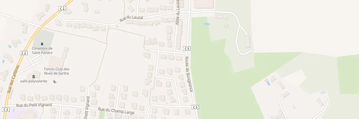 Plan du 42 Rue du Lauzai à Saint-Pavace