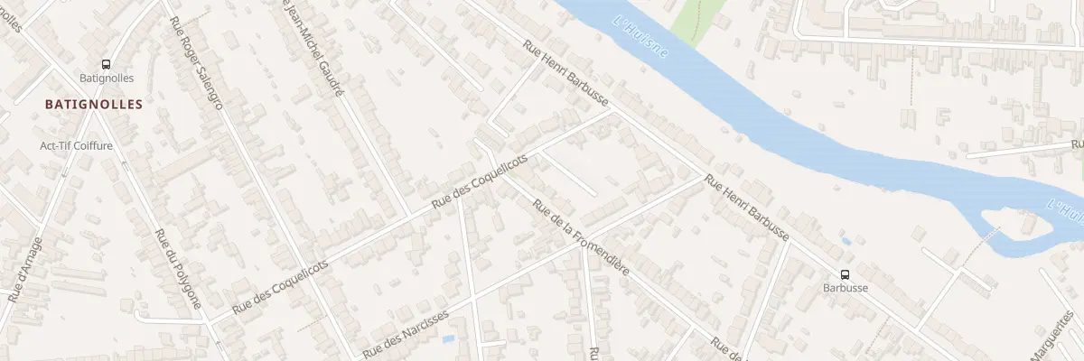 Plan du 7 Rue de la Fromendière au Mans
