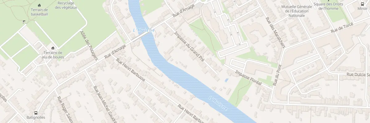 Plan du 32 Imp du Grand Pré au Mans
