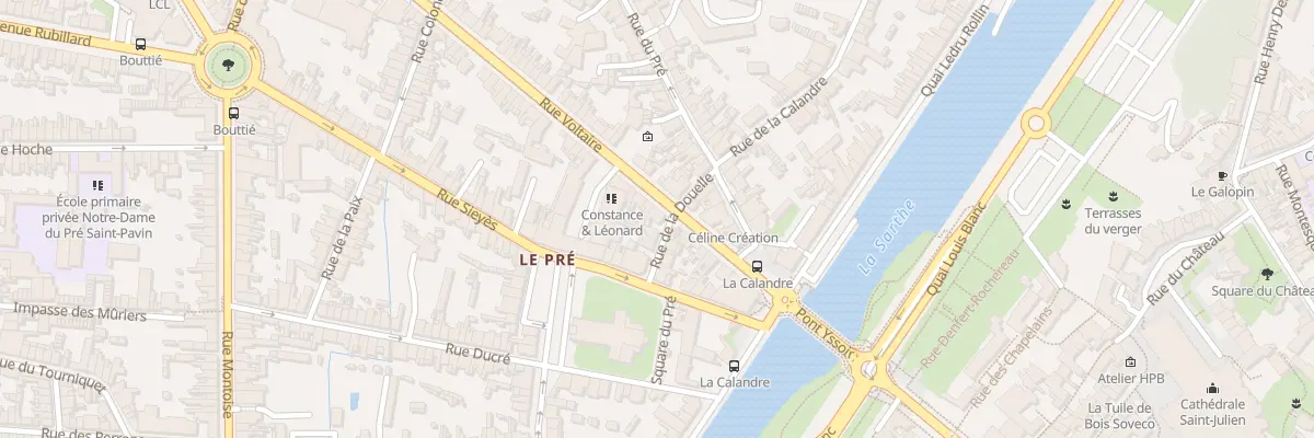 Plan du 19 Rue Voltaire au Mans