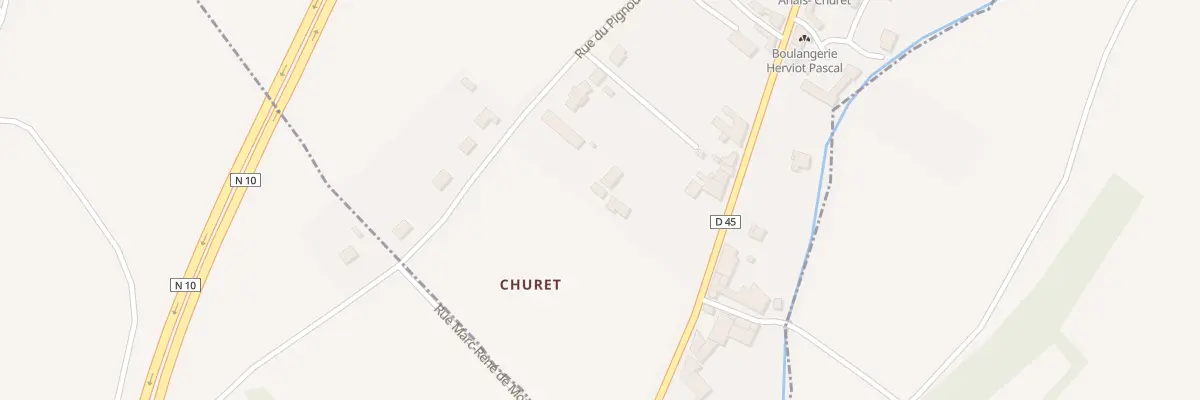 Plan du 364 Rue du Pont de Churet à Anais