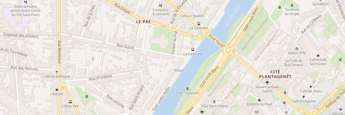 Plan du 1B Rue Ducre au Mans