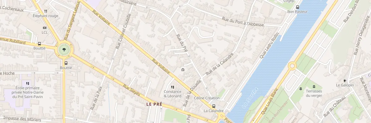 Plan du 45 Rue du Pré au Mans