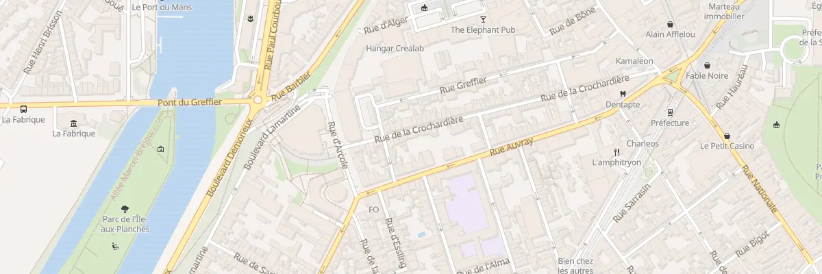 Plan du 43B Rue de la Crochardière au Mans