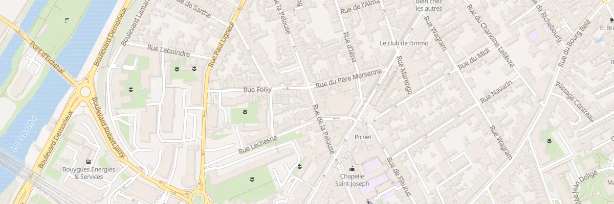 Plan du 64 Rue de la Pelouse au Mans