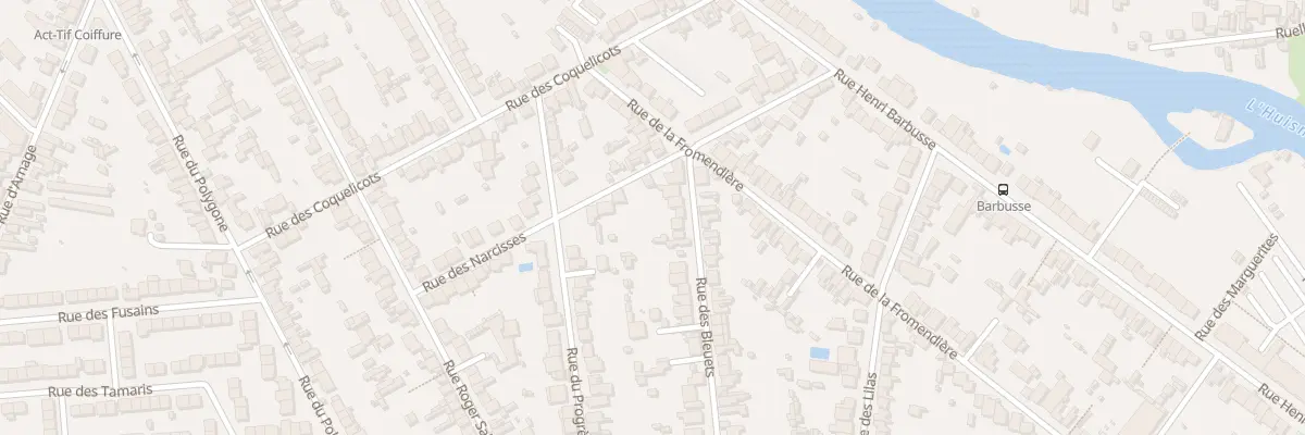 Plan du 10 Rue des Bleuets au Mans