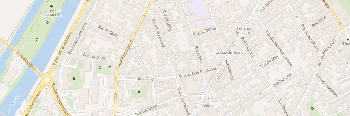 Plan du 31 Rue de la Pelouse au Mans