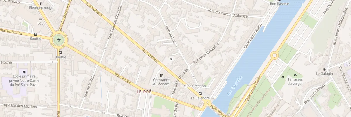 Plan du 41 Rue du Pre au Mans