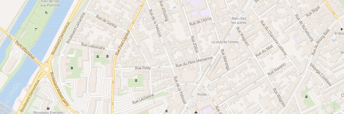 Plan du 39 Rue de la Pelouse au Mans