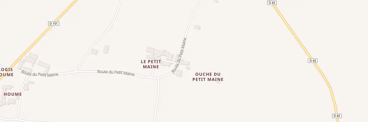 Plan du 477 Rte du Petit Maine à Fouquebrune
